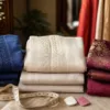 Cotton, linen and silk-blend fabrics compared for Punjabi suits