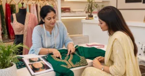 Professional blouse stitching and fitting consultation in Ludhiana