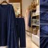 Women's cotton suits showing weave, lining and embroidery details